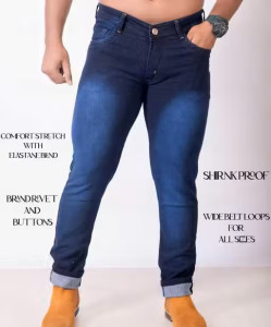 FANG Men's Dark Blue Jeans