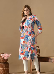 Kali Big Flower Lace Kurta