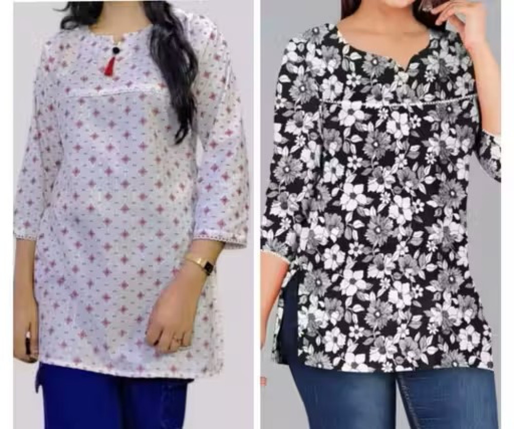 Mega Combo Offer Set Black and White Kurta and Kurti