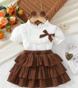 Baby Girls Top & Skirt Clothing Set
