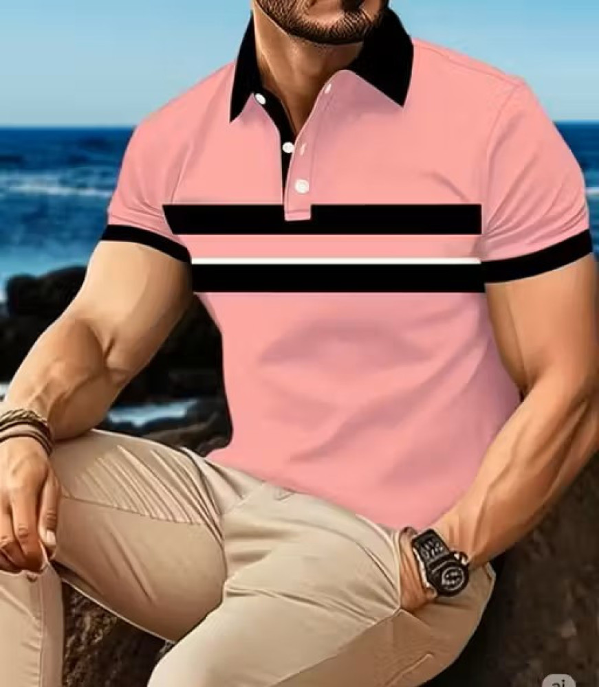 Mens Casual Trendy Look Regular Fit Short Sleeve Shirt
