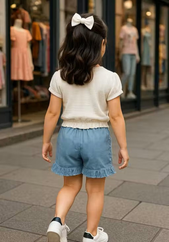 Trendy Cute Unicorn Girls Summer Outfit Set