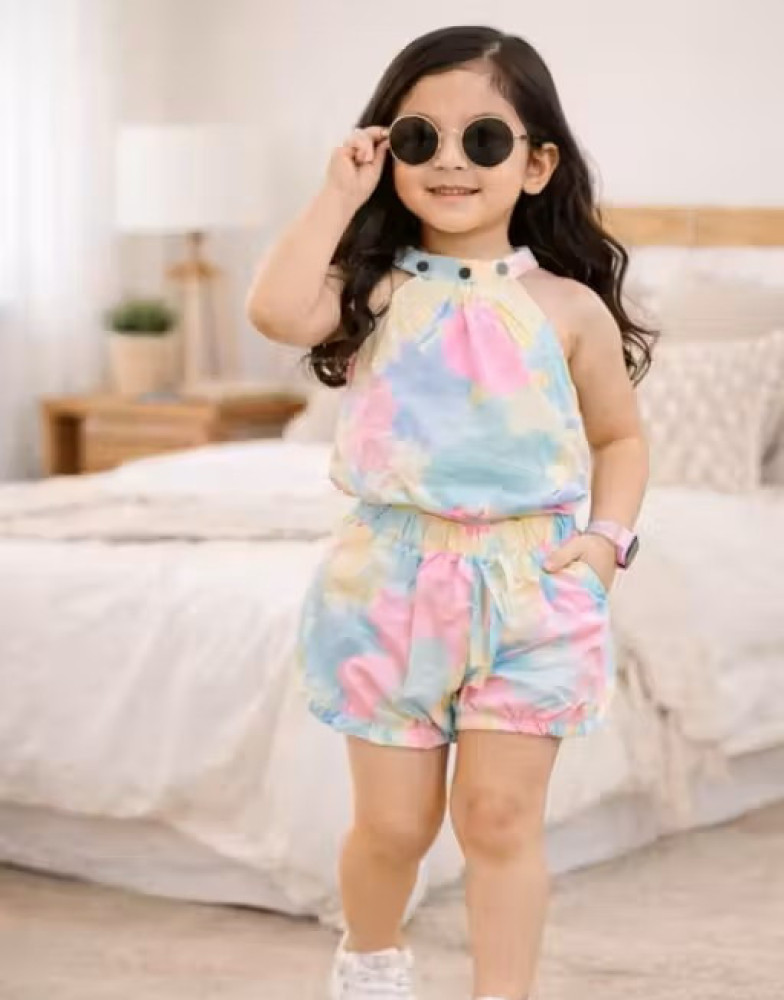 Trendy Elegant Bow Detail Playsuit for Girls