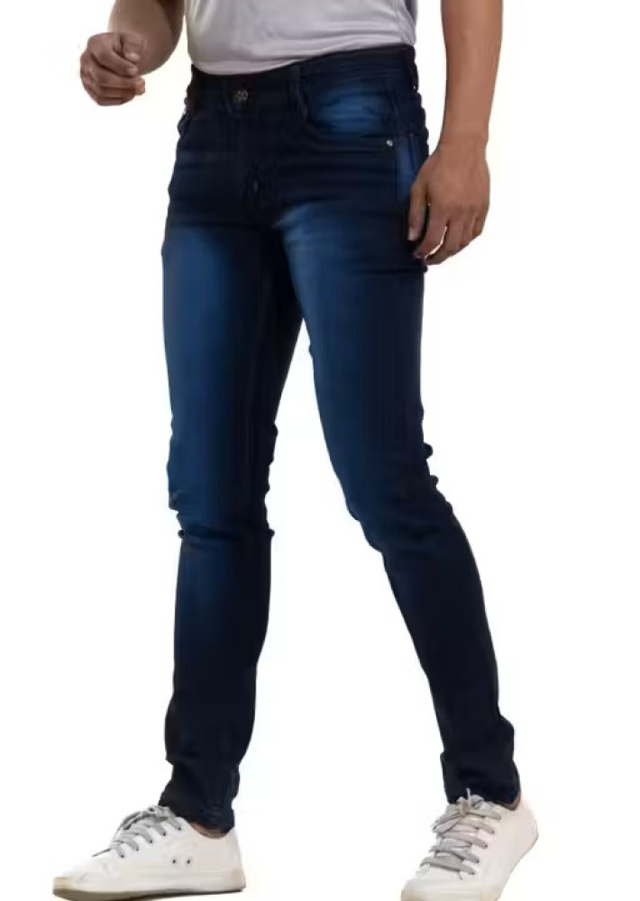 MEN DARK BLUE STRETCHABLE JEANS